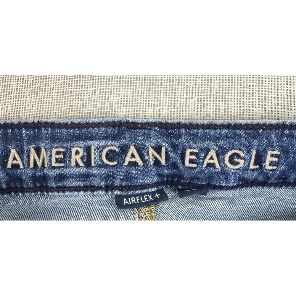 American Eagle Original Bootcut Airflex+ Men's Jeans 33X32 Fit 33x31 Whiskering - Picture 4 of 10